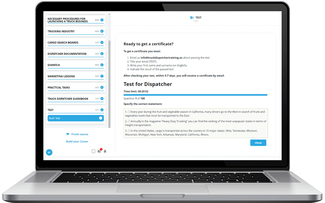 Truck Dispatcher Training